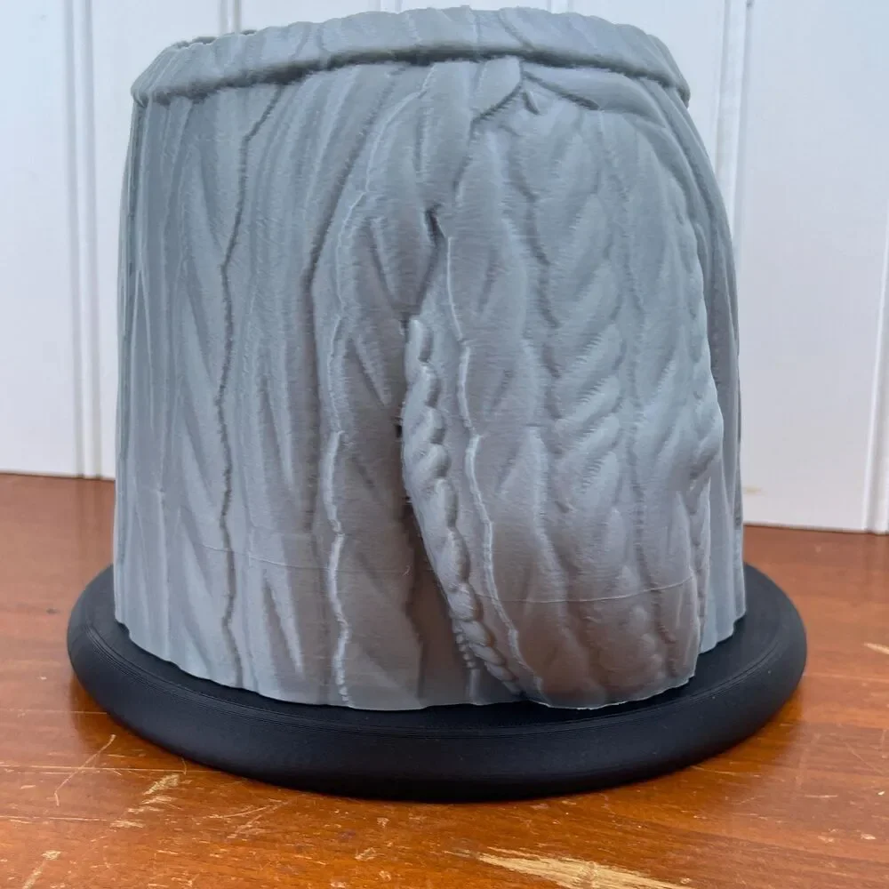 Wool Sweater Indoor Planter Pot, Cable Knit Flower Pot, Planter Pot